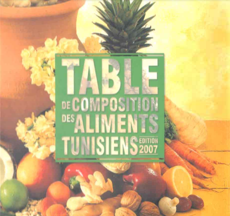 DÉVELOPPEMENT ET VALIDATION D ’ UN MANUEL TUNISIEN DE P HOTOS A LIMENTAIRES COMME UN OUTIL DES ENQUÊTES ALIMENTAIRES